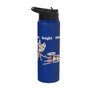 One Knight Stand Divertidas justas medievales de Caballeros Ren Faire Stainless Steel Insulated Water Bottle