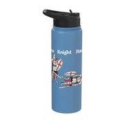 One Knight Stand Divertidas justas medievales de Caballeros Ren Faire Stainless Steel Insulated Water Bottle
