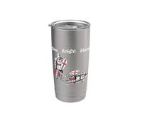 One Knight Stand Divertidas justas medievales de Caballeros Ren Faire Vaso térmico de acero inoxidable de doble pared