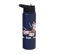 One Knight Stand Medieval Knights Ren Faire Divertidas justas Stainless Steel Insulated Water Bottle