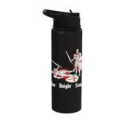 One Knight Stand Medieval Knights Ren Faire Divertidas justas Stainless Steel Insulated Water Bottle