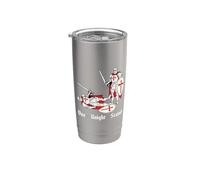 One Knight Stand Medieval Knights Ren Faire Divertidas justas Vaso térmico de acero inoxidable de doble pared