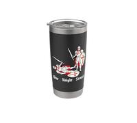 One Knight Stand Medieval Knights Ren Faire Divertidas justas Vaso térmico de acero inoxidable de doble pared