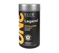 ONE® Legend XL Preservativos extra grandes y acampanados para máxima comodidad, veganos, sin OMG, látex de goma natural, 12 unidades