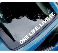 '"ONE Life., Live It., Auto/Van/Ventana de etiqueta, Off Road 4 x 4, grande