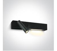 One Light Agrilos lámpara de pared 2x3 W negro 65146/B/W