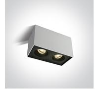 One Light Karlowasi lámpara de techo 2x10 W blanco-negro 12205YA/W