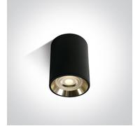 One Light Lawrio lámpara de techo 1x10 W negro-dorado 12105AL/B/GL