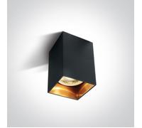 One Light Nikomidia lámpara de techo 1x10 W negro-latón 12105NA/B