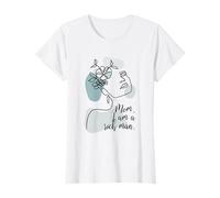 One Line Art Mujer Flores - Mamá I Am A Rich Man Feminismo Camiseta