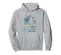 One Line Art Mujer Flores - Mamá I Am A Rich Man Feminismo Sudadera con Capucha