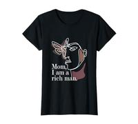One Line Art Mujer - Mamá I Am A Rich Man Feminismo Camiseta