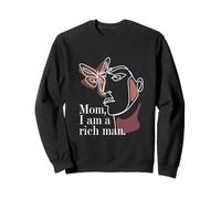 One Line Art Mujer - Mamá I Am A Rich Man Feminismo Sudadera