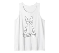 One Line Boston Terrier Easy Pose Camiseta sin Mangas