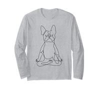 One Line Boston Terrier Easy Pose Manga Larga