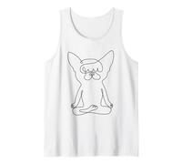 One Line Chihuahua Easy Pose Camiseta sin Mangas