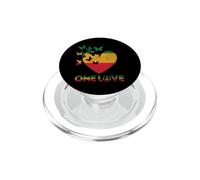 One Love Butterfly Rasta Reggae Paz Rastafari Raíces Calor PopSockets PopGrip para MagSafe