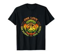 One Love, People & Earth, clásico, Vintage, edificante y Positivo Camiseta
