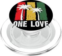 One Love Reggae Rasta Reggae Música Rastafari Jamaica PopSockets PopGrip para MagSafe