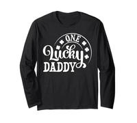 One Lucky Daddy Saint Patricks Day Manga Larga