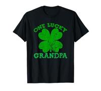 One Lucky Grandpa Vintage St. Patrick's Day Men Camiseta