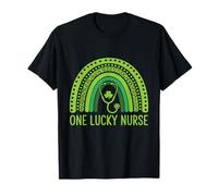 One Lucky Nurse Scrub RN ICU ER St Patricks Day Nurses Camiseta