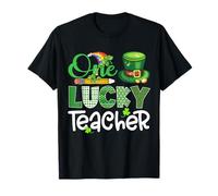 One Lucky Teacher Shamrock Shenanigans Funny St Patricks Day Camiseta