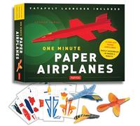 One Minute Paper Airplanes Kit /anglais: 12 Pop-Out Planes, Easily Assembled in Under a Minute: Paper Airplane Book with Paper, 12 Projects & Plane Launcher