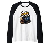 One More Game Gamer Controller, diseño Retro para Juegos Camiseta Manga Raglan