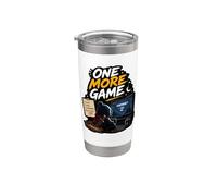 One More Game Gamer Controller, diseño retro para juegos Vaso térmico de acero inoxidable de doble pared