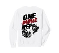 One More Rep Gym Motivación Entrenamiento Fitness Diseño Sudadera