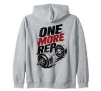 One More Rep Gym Motivación Entrenamiento Fitness Diseño Sudadera con Capucha