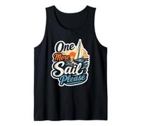 One More Sail Please Nautical Sunset Velero Cita Camiseta sin Mangas
