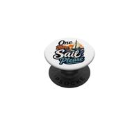 One More Sail Please Nautical Sunset Velero Cita PopSockets PopGrip Adhesivo