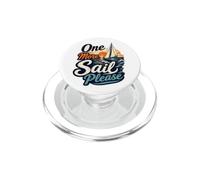 One More Sail Please Nautical Sunset Velero Cita PopSockets PopGrip para MagSafe
