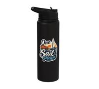 One More Sail Please Nautical Sunset Velero Cita Stainless Steel Insulated Water Bottle