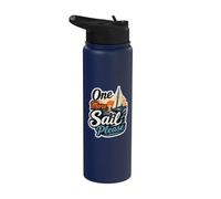 One More Sail Please Nautical Sunset Velero Cita Stainless Steel Insulated Water Bottle