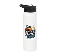 One More Sail Please Nautical Sunset Velero Cita Stainless Steel Insulated Water Bottle