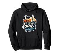 One More Sail Please Nautical Sunset Velero Cita Sudadera con Capucha