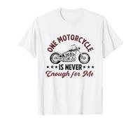 One Motorcycle is Never Enough Funny Bike Motorcycle Men Camiseta