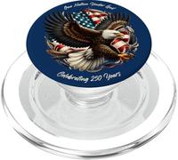One Nation, One God - Vintage Watercolor Eagle 1776-2026 250 PopSockets PopGrip para MagSafe