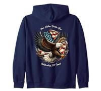 One Nation, One God - Vintage Watercolor Eagle 1776-2026 250 Sudadera con Capucha