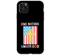One Nation Under God 4 de julio, bandera estadounidense para niños y niñas Carcasa para iPhone 11 Pro Max