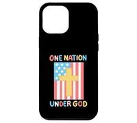 One Nation Under God 4 de julio, bandera estadounidense para niños y niñas Carcasa para iPhone 12 Pro Max