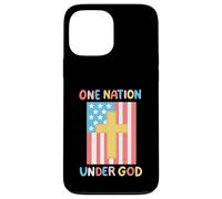 One Nation Under God 4 de julio, bandera estadounidense para niños y niñas Carcasa para iPhone 13 Pro Max