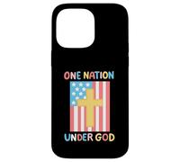 One Nation Under God 4 de julio, bandera estadounidense para niños y niñas Carcasa para iPhone 14 Pro Max