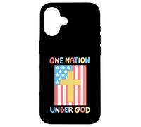 One Nation Under God 4 de julio, bandera estadounidense para niños y niñas Carcasa para iPhone 16