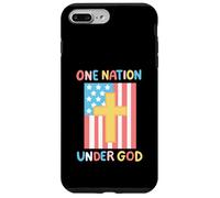 One Nation Under God 4 de julio, bandera estadounidense para niños y niñas Carcasa para iPhone 7 Plus/8 Plus