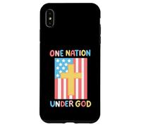 One Nation Under God 4 de julio, bandera estadounidense para niños y niñas Carcasa para iPhone XS Max