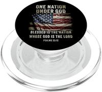 One Nation Under God - Christian Faith Patriotic USA Vintage PopSockets PopGrip para MagSafe